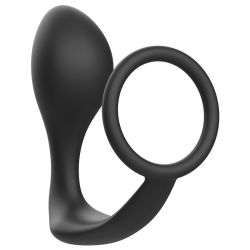 Addicted Toys - Plug Anal Avec Anneau En Silicone Noir